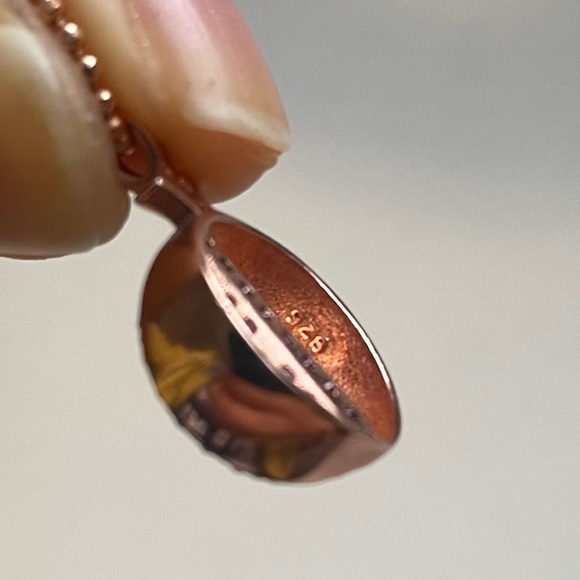 Genuine silver 925 pendants necklace with amethyst stone - Picture 3 of 3